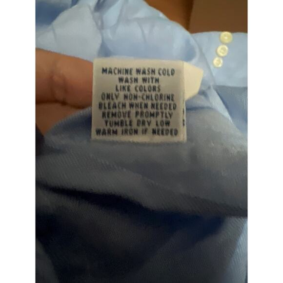 Ralph Lauren Chambray Oxford Mens Button Down Shirt Light Blue Size 4XB - Picture 8 of 10